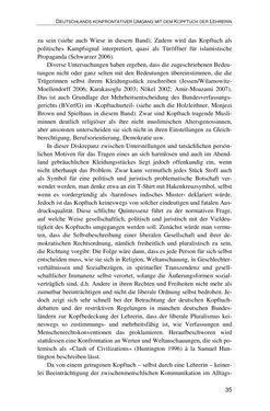 Image of the Page - 35 - in Der Stoff, aus dem Konflikte sind - Debatten um das Kopftuch in Deutschland, Österreich und der Schweiz