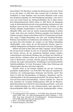 Bild der Seite - 38 - in Der Stoff, aus dem Konflikte sind - Debatten um das Kopftuch in Deutschland, Österreich und der Schweiz