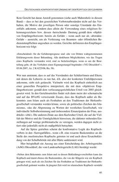 Bild der Seite - 41 - in Der Stoff, aus dem Konflikte sind - Debatten um das Kopftuch in Deutschland, Österreich und der Schweiz