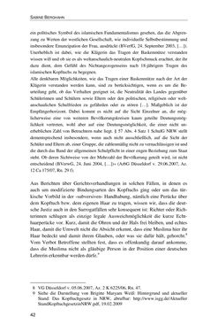 Bild der Seite - 42 - in Der Stoff, aus dem Konflikte sind - Debatten um das Kopftuch in Deutschland, Österreich und der Schweiz