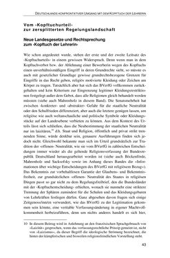 Bild der Seite - 43 - in Der Stoff, aus dem Konflikte sind - Debatten um das Kopftuch in Deutschland, Österreich und der Schweiz