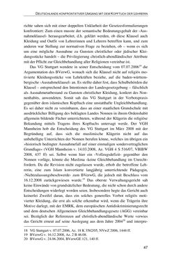 Image of the Page - 47 - in Der Stoff, aus dem Konflikte sind - Debatten um das Kopftuch in Deutschland, Österreich und der Schweiz