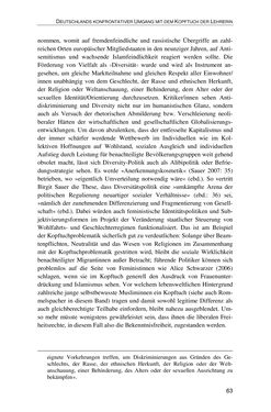 Bild der Seite - 63 - in Der Stoff, aus dem Konflikte sind - Debatten um das Kopftuch in Deutschland, Österreich und der Schweiz