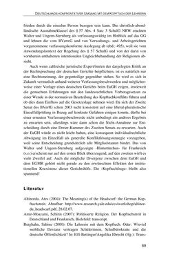 Bild der Seite - 69 - in Der Stoff, aus dem Konflikte sind - Debatten um das Kopftuch in Deutschland, Österreich und der Schweiz
