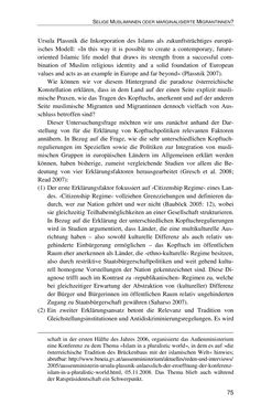 Image of the Page - 75 - in Der Stoff, aus dem Konflikte sind - Debatten um das Kopftuch in Deutschland, Österreich und der Schweiz