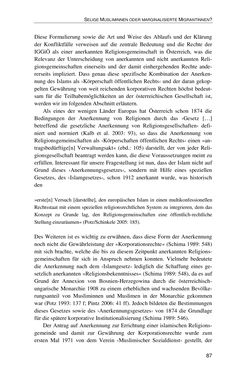 Bild der Seite - 87 - in Der Stoff, aus dem Konflikte sind - Debatten um das Kopftuch in Deutschland, Österreich und der Schweiz