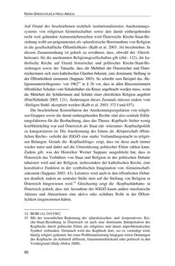 Image of the Page - 90 - in Der Stoff, aus dem Konflikte sind - Debatten um das Kopftuch in Deutschland, Österreich und der Schweiz