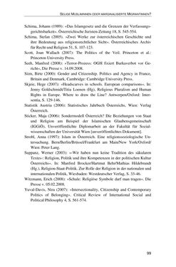 Image of the Page - 99 - in Der Stoff, aus dem Konflikte sind - Debatten um das Kopftuch in Deutschland, Österreich und der Schweiz