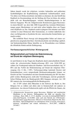 Image of the Page - 102 - in Der Stoff, aus dem Konflikte sind - Debatten um das Kopftuch in Deutschland, Österreich und der Schweiz