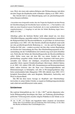 Image of the Page - 112 - in Der Stoff, aus dem Konflikte sind - Debatten um das Kopftuch in Deutschland, Österreich und der Schweiz