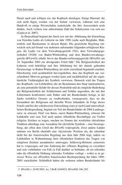Bild der Seite - 134 - in Der Stoff, aus dem Konflikte sind - Debatten um das Kopftuch in Deutschland, Österreich und der Schweiz