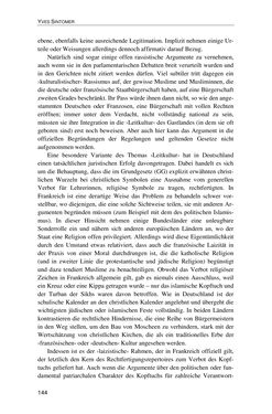 Bild der Seite - 144 - in Der Stoff, aus dem Konflikte sind - Debatten um das Kopftuch in Deutschland, Österreich und der Schweiz