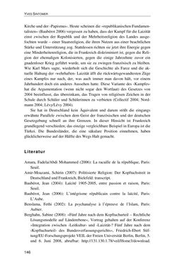 Bild der Seite - 146 - in Der Stoff, aus dem Konflikte sind - Debatten um das Kopftuch in Deutschland, Österreich und der Schweiz