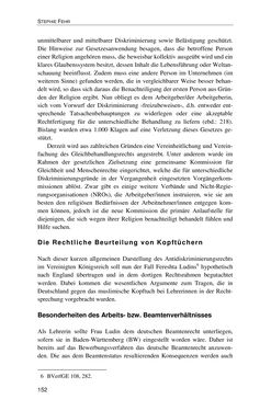 Bild der Seite - 152 - in Der Stoff, aus dem Konflikte sind - Debatten um das Kopftuch in Deutschland, Österreich und der Schweiz