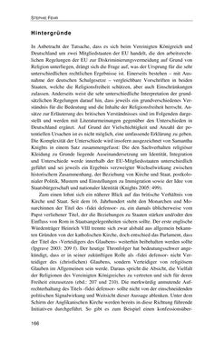 Bild der Seite - 166 - in Der Stoff, aus dem Konflikte sind - Debatten um das Kopftuch in Deutschland, Österreich und der Schweiz