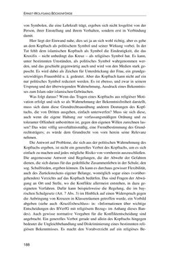 Image of the Page - 188 - in Der Stoff, aus dem Konflikte sind - Debatten um das Kopftuch in Deutschland, Österreich und der Schweiz