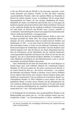 Bild der Seite - 205 - in Der Stoff, aus dem Konflikte sind - Debatten um das Kopftuch in Deutschland, Österreich und der Schweiz