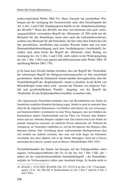 Bild der Seite - 206 - in Der Stoff, aus dem Konflikte sind - Debatten um das Kopftuch in Deutschland, Österreich und der Schweiz