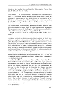 Bild der Seite - 217 - in Der Stoff, aus dem Konflikte sind - Debatten um das Kopftuch in Deutschland, Österreich und der Schweiz