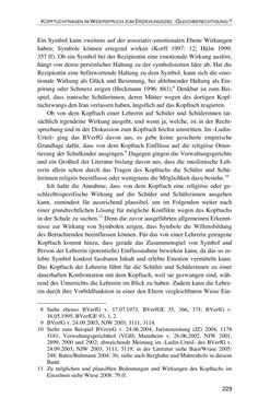 Bild der Seite - 229 - in Der Stoff, aus dem Konflikte sind - Debatten um das Kopftuch in Deutschland, Österreich und der Schweiz