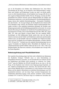 Bild der Seite - 231 - in Der Stoff, aus dem Konflikte sind - Debatten um das Kopftuch in Deutschland, Österreich und der Schweiz