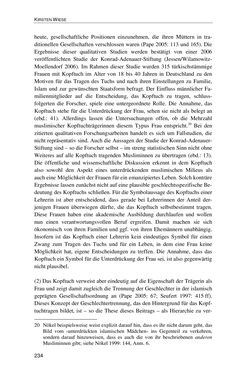 Image of the Page - 234 - in Der Stoff, aus dem Konflikte sind - Debatten um das Kopftuch in Deutschland, Österreich und der Schweiz