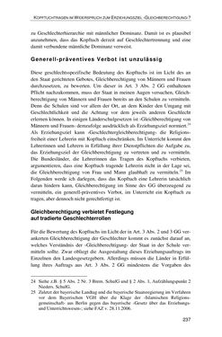 Bild der Seite - 237 - in Der Stoff, aus dem Konflikte sind - Debatten um das Kopftuch in Deutschland, Österreich und der Schweiz