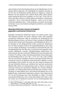 Bild der Seite - 241 - in Der Stoff, aus dem Konflikte sind - Debatten um das Kopftuch in Deutschland, Österreich und der Schweiz