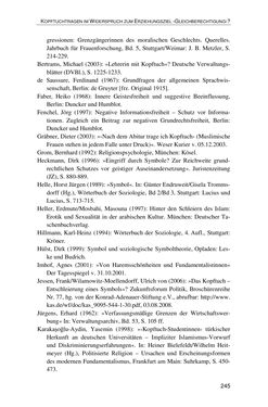 Image of the Page - 245 - in Der Stoff, aus dem Konflikte sind - Debatten um das Kopftuch in Deutschland, Österreich und der Schweiz