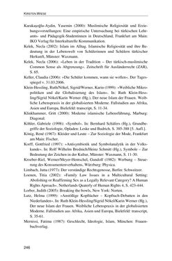 Image of the Page - 246 - in Der Stoff, aus dem Konflikte sind - Debatten um das Kopftuch in Deutschland, Österreich und der Schweiz