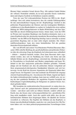 Image of the Page - 272 - in Der Stoff, aus dem Konflikte sind - Debatten um das Kopftuch in Deutschland, Österreich und der Schweiz