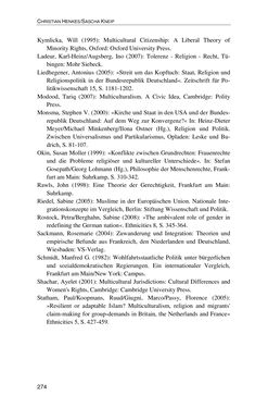 Image of the Page - 274 - in Der Stoff, aus dem Konflikte sind - Debatten um das Kopftuch in Deutschland, Österreich und der Schweiz