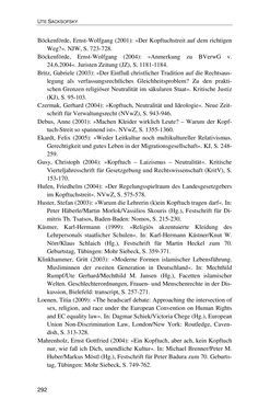 Bild der Seite - 292 - in Der Stoff, aus dem Konflikte sind - Debatten um das Kopftuch in Deutschland, Österreich und der Schweiz