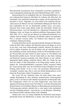 Bild der Seite - 331 - in Der Stoff, aus dem Konflikte sind - Debatten um das Kopftuch in Deutschland, Österreich und der Schweiz