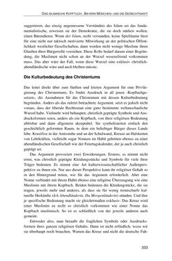 Bild der Seite - 333 - in Der Stoff, aus dem Konflikte sind - Debatten um das Kopftuch in Deutschland, Österreich und der Schweiz