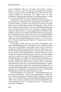 Image of the Page - 386 - in Der Stoff, aus dem Konflikte sind - Debatten um das Kopftuch in Deutschland, Österreich und der Schweiz