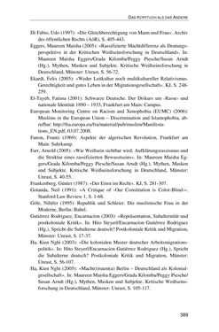 Image of the Page - 389 - in Der Stoff, aus dem Konflikte sind - Debatten um das Kopftuch in Deutschland, Österreich und der Schweiz