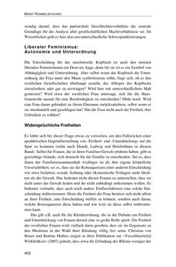 Image of the Page - 402 - in Der Stoff, aus dem Konflikte sind - Debatten um das Kopftuch in Deutschland, Österreich und der Schweiz