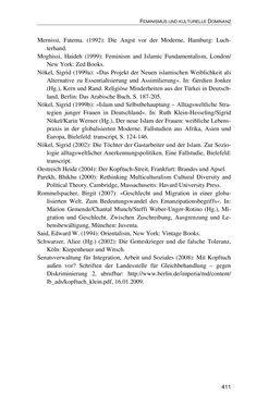 Image of the Page - 411 - in Der Stoff, aus dem Konflikte sind - Debatten um das Kopftuch in Deutschland, Österreich und der Schweiz