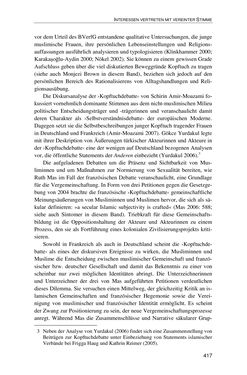 Image of the Page - 417 - in Der Stoff, aus dem Konflikte sind - Debatten um das Kopftuch in Deutschland, Österreich und der Schweiz
