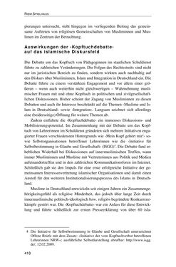Image of the Page - 418 - in Der Stoff, aus dem Konflikte sind - Debatten um das Kopftuch in Deutschland, Österreich und der Schweiz