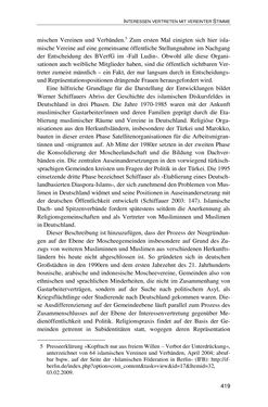Image of the Page - 419 - in Der Stoff, aus dem Konflikte sind - Debatten um das Kopftuch in Deutschland, Österreich und der Schweiz