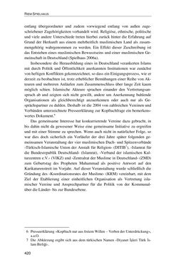Image of the Page - 420 - in Der Stoff, aus dem Konflikte sind - Debatten um das Kopftuch in Deutschland, Österreich und der Schweiz