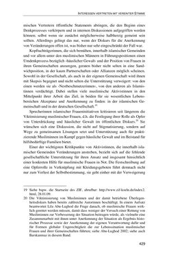 Image of the Page - 429 - in Der Stoff, aus dem Konflikte sind - Debatten um das Kopftuch in Deutschland, Österreich und der Schweiz