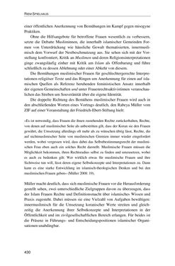 Image of the Page - 430 - in Der Stoff, aus dem Konflikte sind - Debatten um das Kopftuch in Deutschland, Österreich und der Schweiz