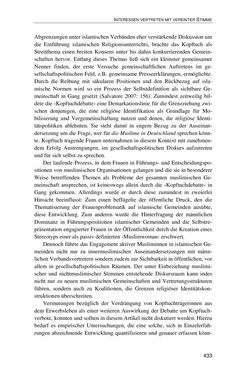 Image of the Page - 433 - in Der Stoff, aus dem Konflikte sind - Debatten um das Kopftuch in Deutschland, Österreich und der Schweiz