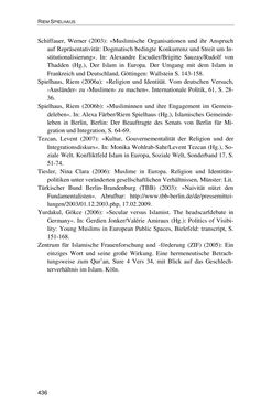 Image of the Page - 436 - in Der Stoff, aus dem Konflikte sind - Debatten um das Kopftuch in Deutschland, Österreich und der Schweiz