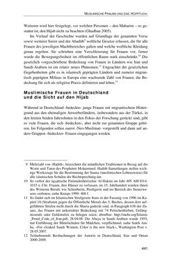 Bild der Seite - 441 - in Der Stoff, aus dem Konflikte sind - Debatten um das Kopftuch in Deutschland, Österreich und der Schweiz