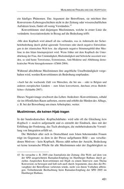 Image of the Page - 451 - in Der Stoff, aus dem Konflikte sind - Debatten um das Kopftuch in Deutschland, Österreich und der Schweiz