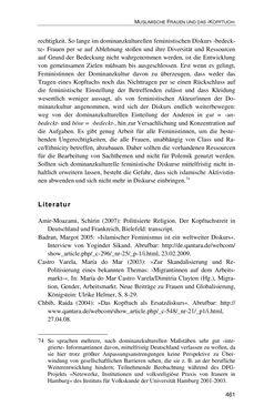 Image of the Page - 461 - in Der Stoff, aus dem Konflikte sind - Debatten um das Kopftuch in Deutschland, Österreich und der Schweiz